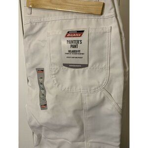New Dickies Carpenter Painters Pant Jeans White Men Sz44X30 Relaxed Fit Straight